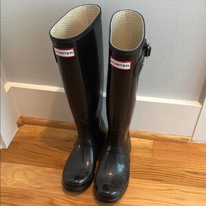 Hunter Classic Black Waterproof Boots Size 3UK Size 5US
